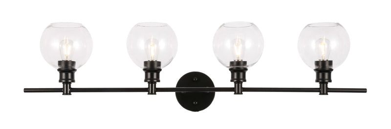 media image for Collier 4 Light Bath Sconces Living District Ld2322Bk 1 265