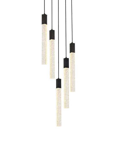 product image for Weston 5 Light Pendant Elegant Lighting 2066D16Bk 13 17