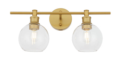 product image for Collier 2 Light Bath Sconces Living District Ld2314Bk 63 76