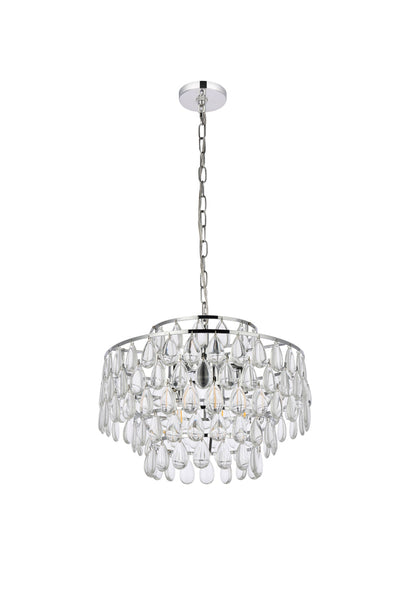 product image for Mila 5 Light Pendant Elegant Lighting 1102D18Bk 33 24