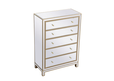 product image for Reflexion Cabinet Tall 5 Drawer Elegant Furniture Lighting Mf72026 18 54