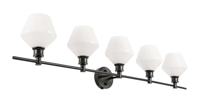 media image for Gene 5 Light Bath Sconces Living District Ld2324Bk 43 297