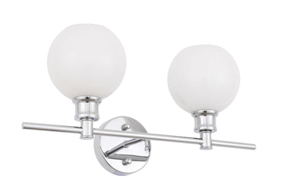 product image for Collier 2 Light Bath Sconces Living District Ld2314Bk 36 39