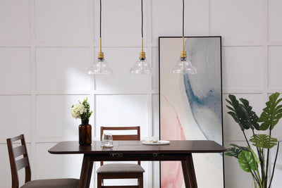 product image for Clive 3 Light Pendant Living District Ld6222Bk 41 6