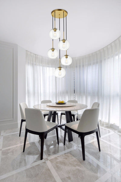 product image for Baxter 5 Light Pendant Living District Ld2226Bk 31 8