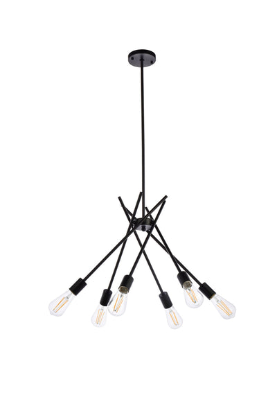 product image for Lucca 6 Light Pendant Living District Ld640D23Bk 16 38