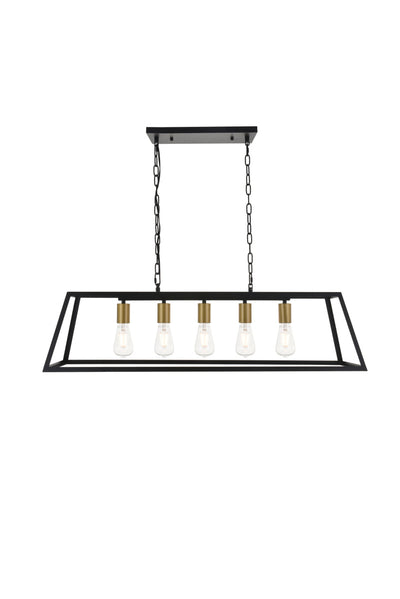 product image for Resolute 5 Light Pendant Living District Ld4061D38Bk 2 66