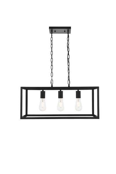 product image for Resolute 3 Light Pendant Living District Ld4061D25Bk 3 92