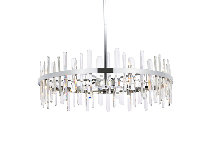 media image for Serena 16 Light Chandelier Elegant Lighting 2200G30Bk 17 242