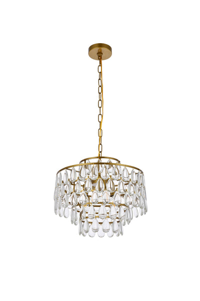 product image for Mila 3 Light Pendant Elegant Lighting 1102D12Bk 53 2