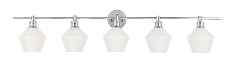 media image for Gene 5 Light Bath Sconces Living District Ld2324Bk 59 250