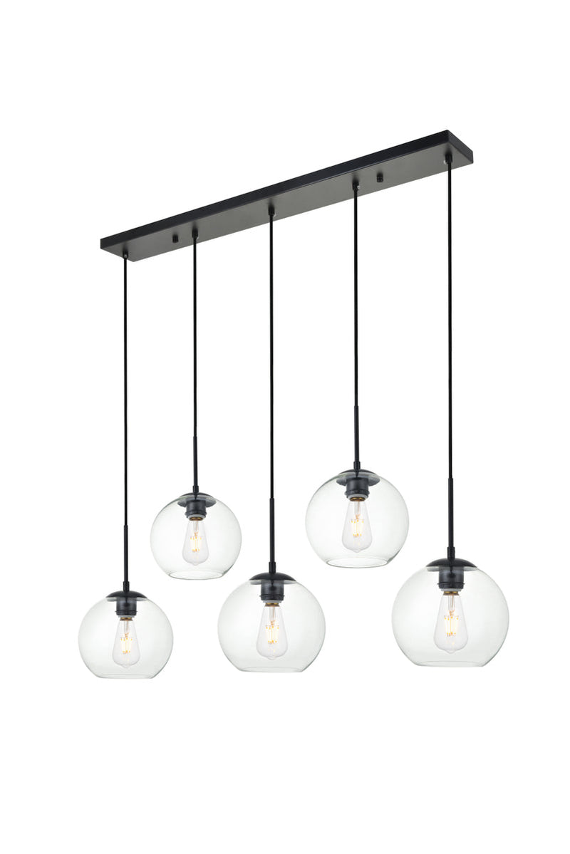 media image for Baxter 5 Light Pendant Living District Ld2226Bk 10 273