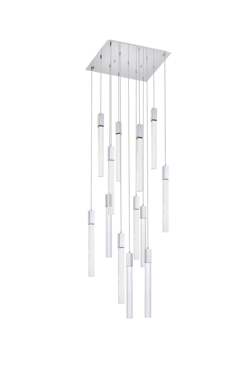 media image for Weston 13 Light Pendant Elegant Lighting 2066G26Bk 32 252