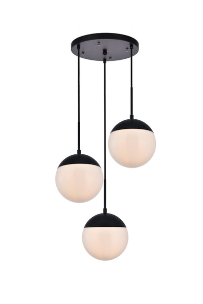 product image for Eclipse 3 Light Pendant Living District Ld6122Bk 4 81