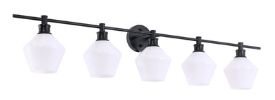 product image for Gene 5 Light Bath Sconces Living District Ld2324Bk 79 41