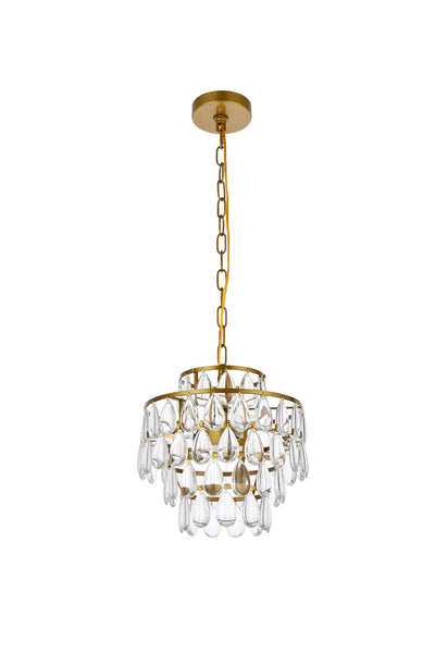 product image for Mila 3 Light Pendant Elegant Lighting 1102D12Bk 47 8