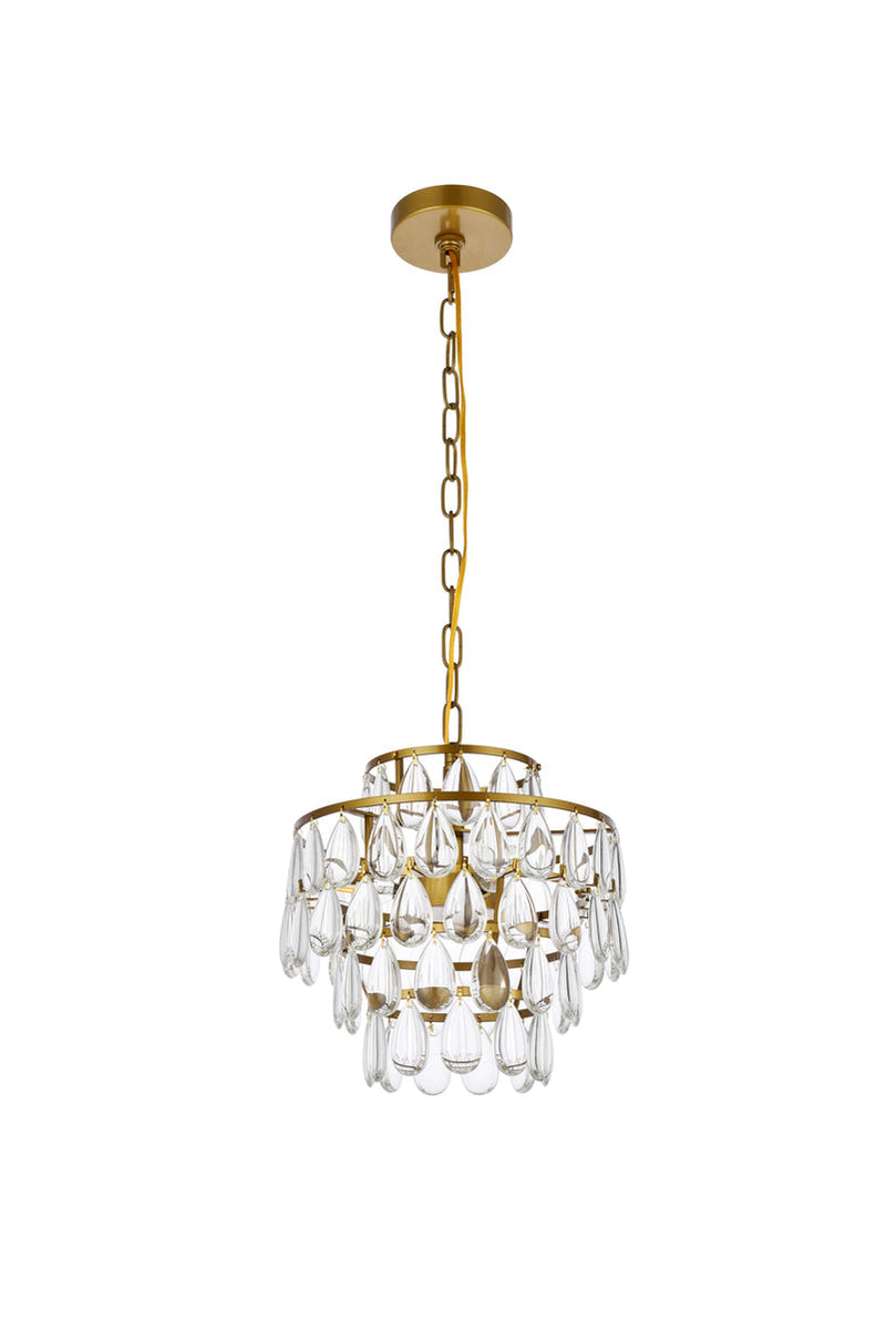 media image for Mila 3 Light Pendant Elegant Lighting 1102D12Bk 47 254