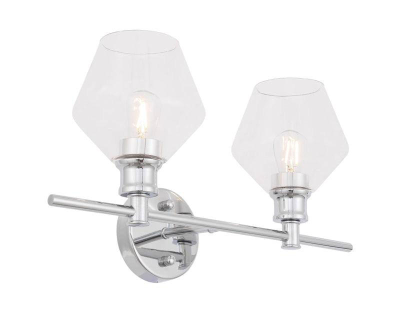 media image for Gene 2 Light Bath Sconces Living District Ld2312Bk 41 253