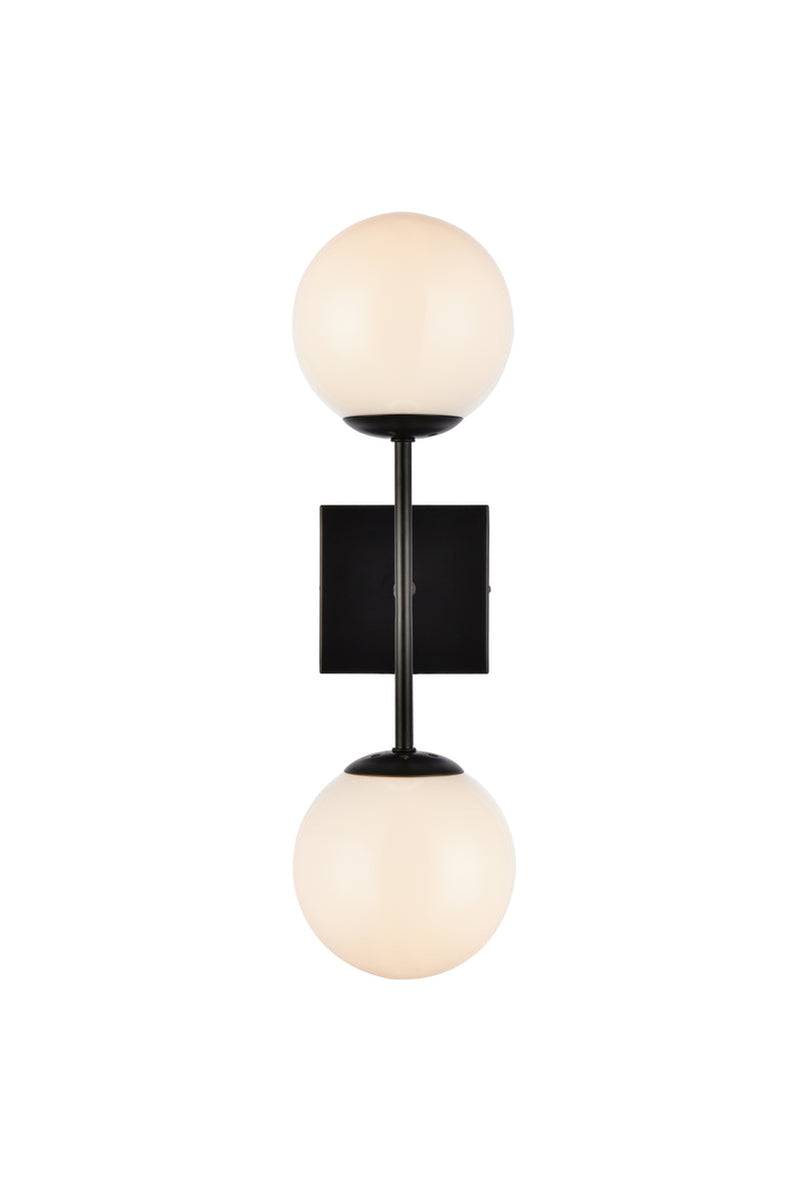 media image for Neri 2 Light Bath Sconces Living District Ld2357Bk 2 295