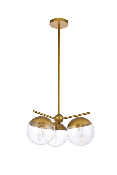 product image for Eclipse 3 Light Pendant Living District Ld6122Bk 22 49