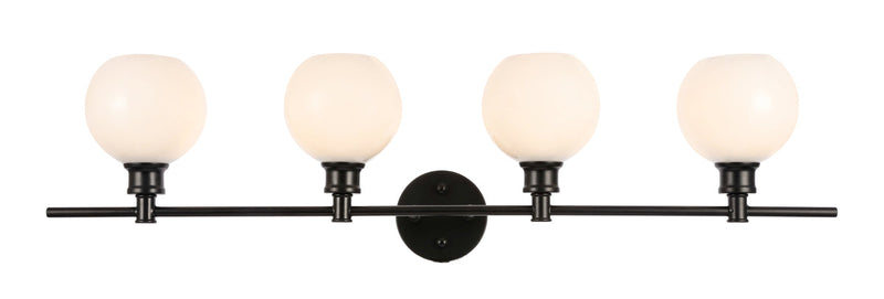 media image for Collier 4 Light Bath Sconces Living District Ld2322Bk 2 265