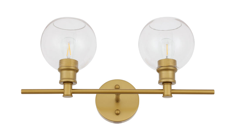 media image for Collier 2 Light Bath Sconces Living District Ld2314Bk 21 272