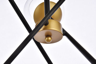 product image for Axl 6 Light Pendant Living District Ld656D24Bk 14 56