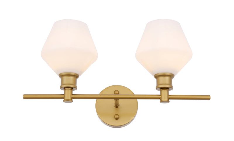 media image for Gene 2 Light Bath Sconces Living District Ld2312Bk 16 243