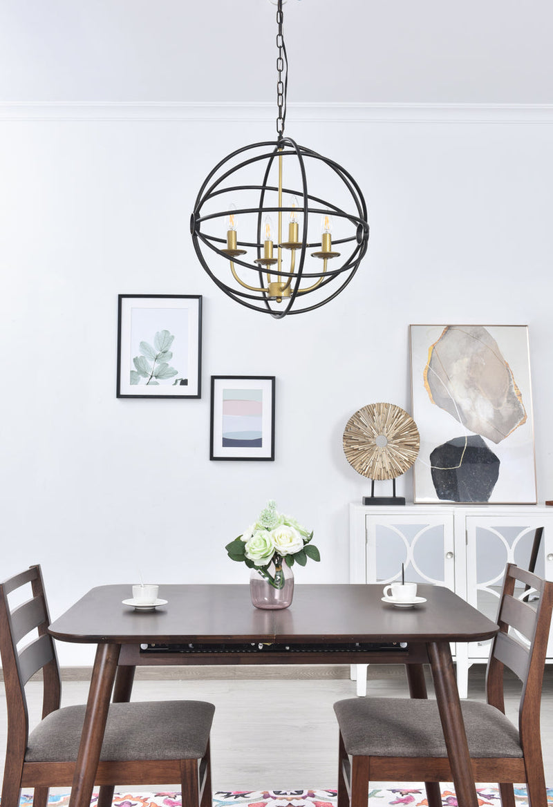 media image for Octavia 4 Light Pendant Living District Ld4006D18Brd 27 241