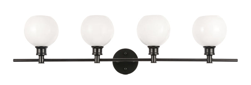 media image for Collier 4 Light Bath Sconces Living District Ld2322Bk 8 288