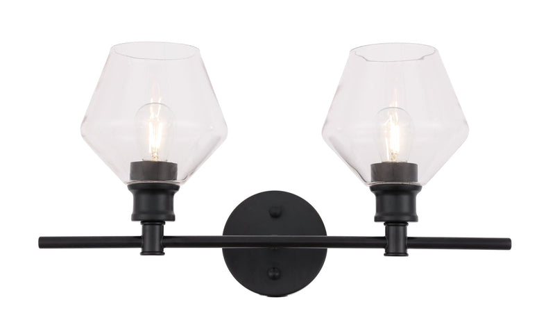 media image for Gene 2 Light Bath Sconces Living District Ld2312Bk 1 285