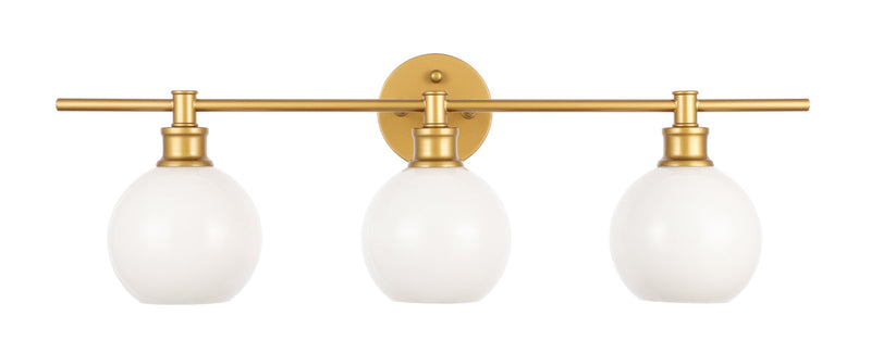 media image for Collier 3 Light Bath Sconces Living District Ld2318Bk 58 264