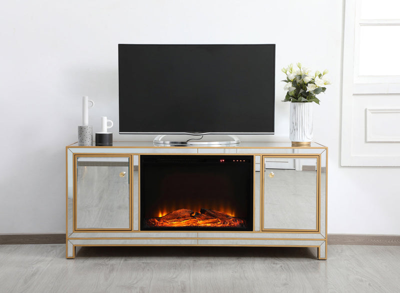 media image for Reflexion Tv Cabinet With Fireplace Elegant Decor Mf701G F1 25 27