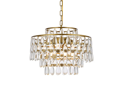 product image for Mila 5 Light Pendant Elegant Lighting 1102D18Bk 8 6