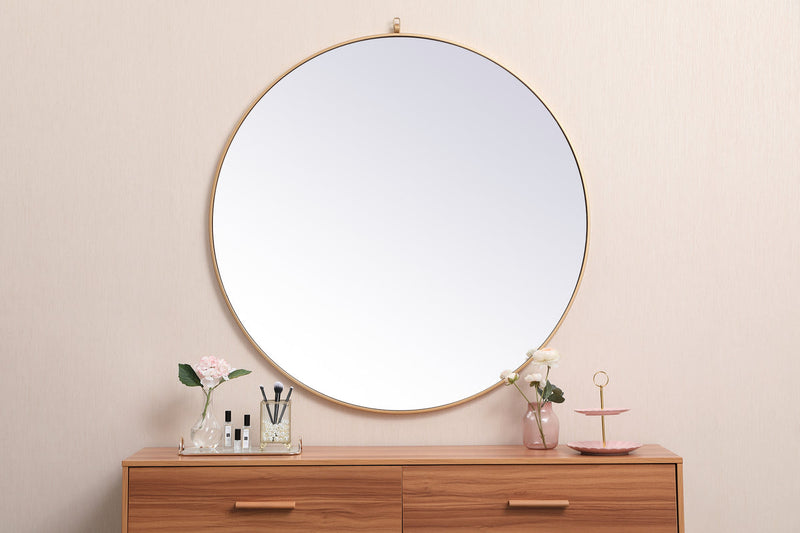 media image for Rowan Vanity Mirror Elegant Decor Mr4718Bk 62 25