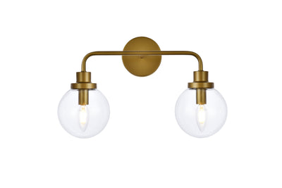 product image for Hanson 2 Light Bath Sconces Living District Ld7032W19Bk 6 4