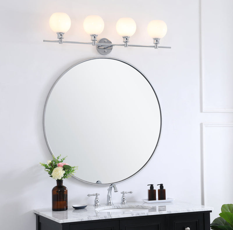 media image for Collier 4 Light Bath Sconces Living District Ld2322Bk 126 286