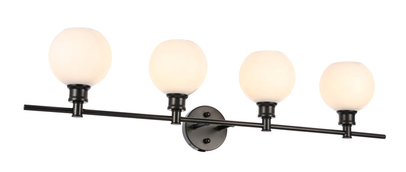 media image for Collier 4 Light Bath Sconces Living District Ld2322Bk 14 292