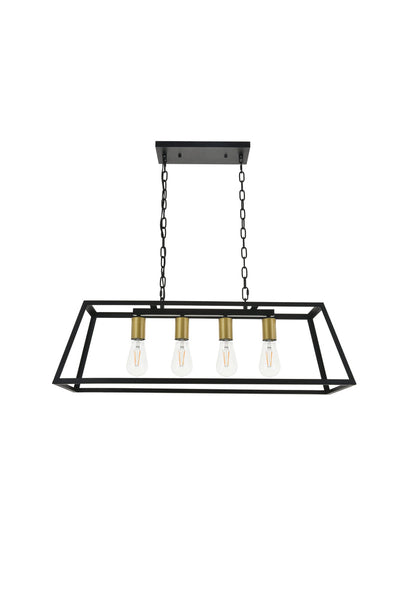 product image for Resolute 4 Light Pendant Living District Ld4061D32Bk 11 20