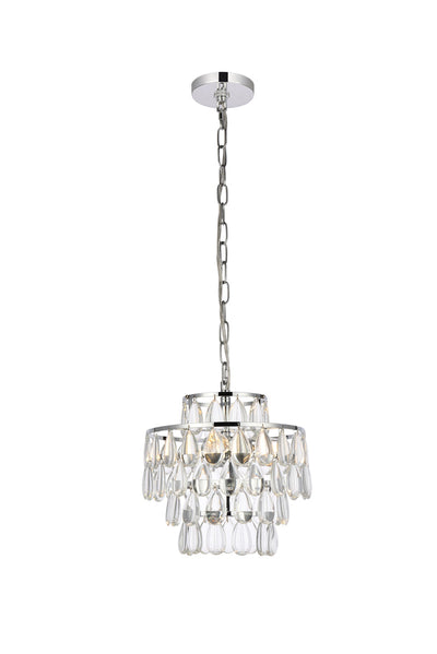 product image for Mila 3 Light Pendant Elegant Lighting 1102D12Bk 3 8