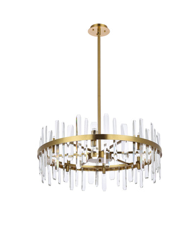 product image for Serena 16 Light Chandelier Elegant Lighting 2200G30Bk 51 28