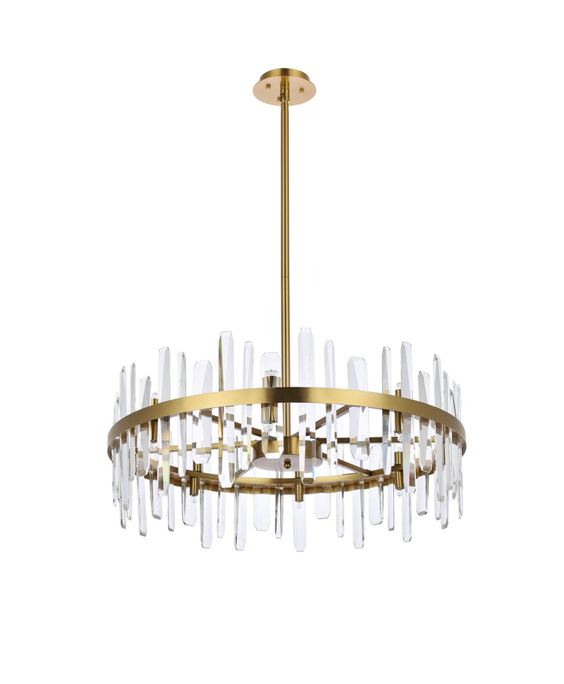 media image for Serena 16 Light Chandelier Elegant Lighting 2200G30Bk 51 244