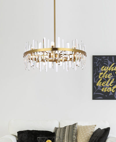 product image for Serena 16 Light Chandelier Elegant Lighting 2200G30Bk 69 70