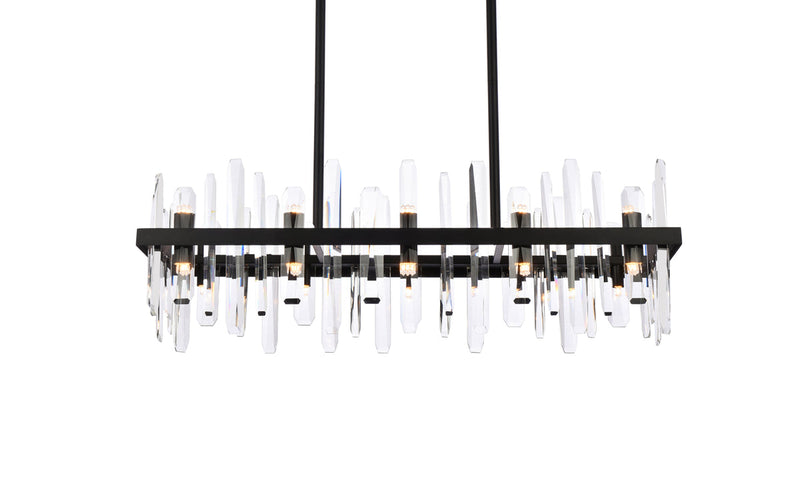 media image for Serena 20 Light Chandelier Elegant Lighting 2200G36Bk 4 210