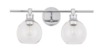 product image for Collier 2 Light Bath Sconces Living District Ld2314Bk 71 14