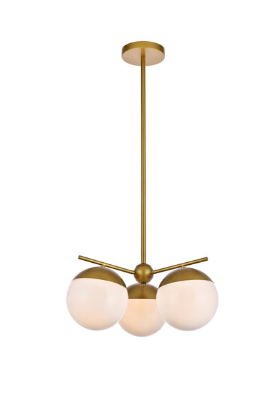 product image for Eclipse 3 Light Pendant Living District Ld6122Bk 10 27