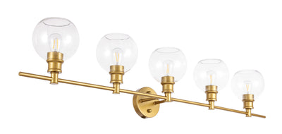 product image for Collier 5 Light Bath Sconces Living District Ld2326Bk 40 32