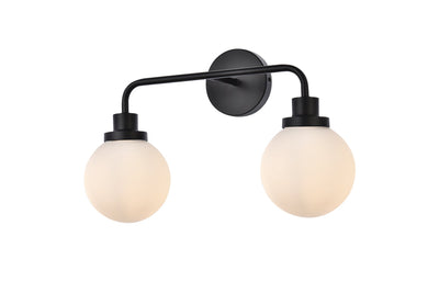 product image for Hanson 2 Light Bath Sconces Living District Ld7032W19Bk 9 55