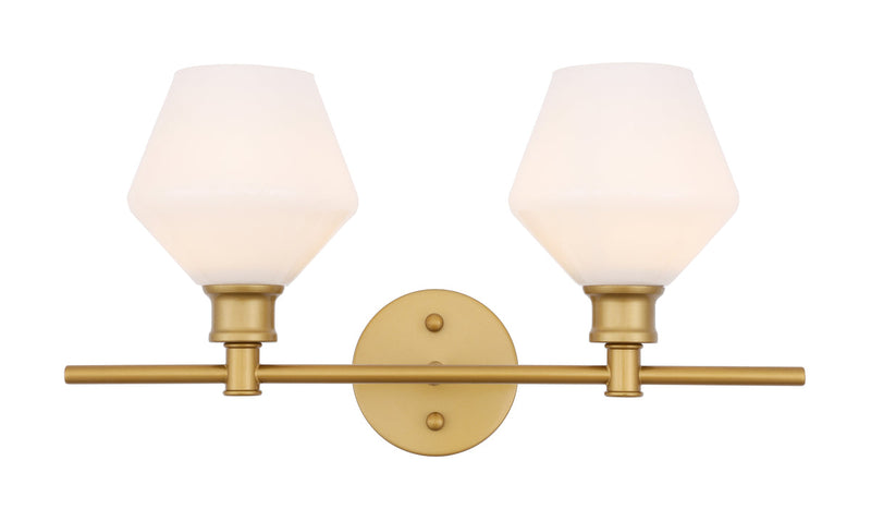 media image for Gene 2 Light Bath Sconces Living District Ld2312Bk 4 255