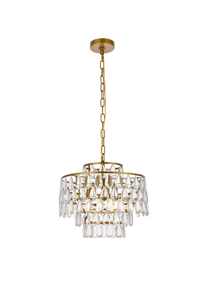 product image for Mila 3 Light Pendant Elegant Lighting 1102D12Bk 8 48